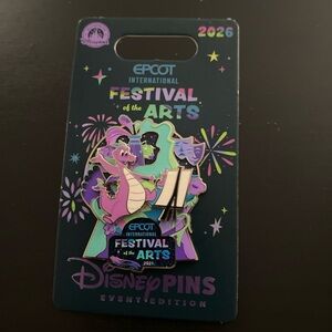 Epcot Festival of The Arts 2026 Figment Pin Event Edition Diamond